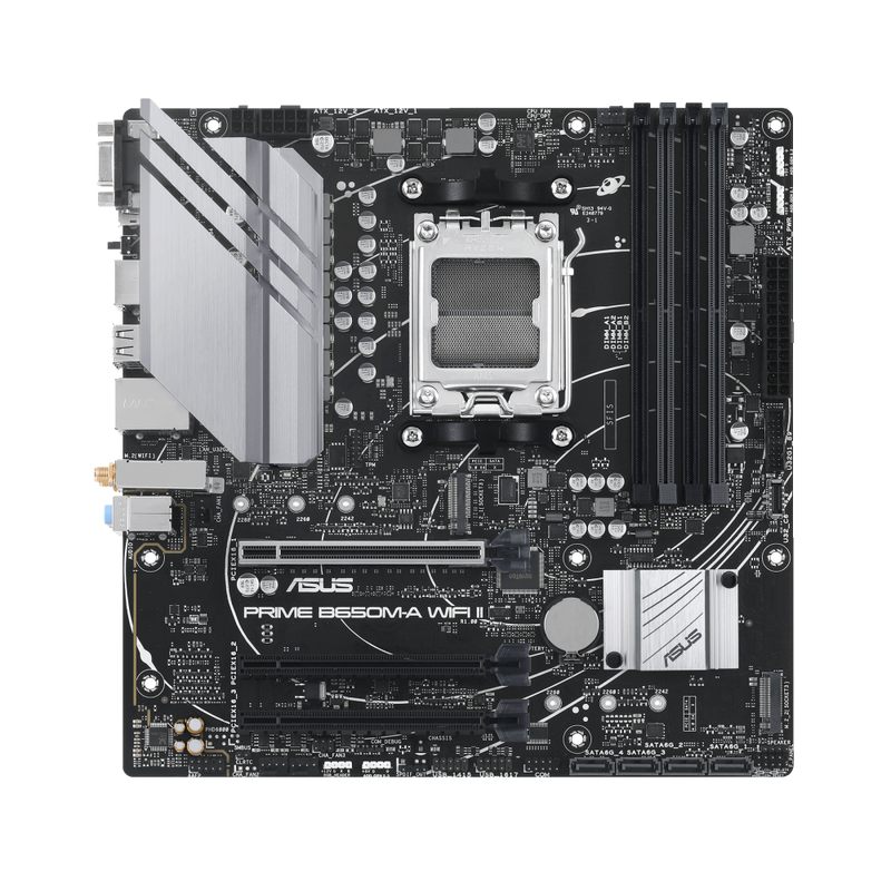 Asus PRIME B650M-A WIFI II AMD B650 Micro-ATX motherboard DDR5 PCIe 5.0 M.2 support - 197105034945