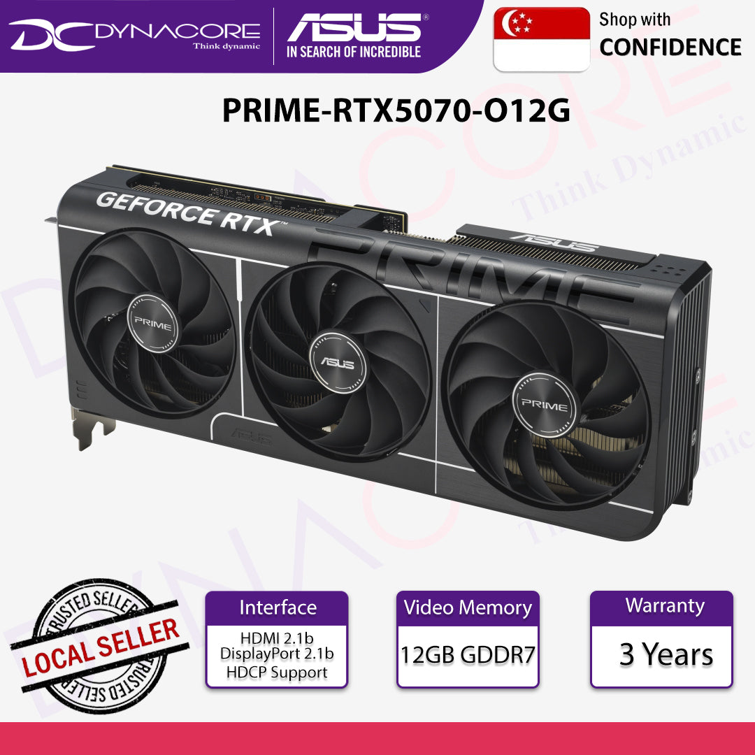 ASUS PRIME GeForce RTX™ 5070 12GB GDDR7 OC Edition