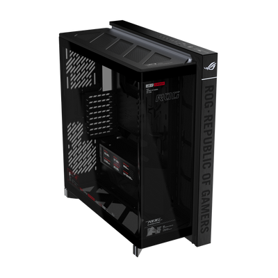 ASUS ROG Cronox GR801 EATX Curved Tempered Glass Gaming PC Case Black - ASUSCRONOXGR80BL