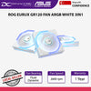 ASUS ROG EURUX GR120 ARGB Regular Fan 3 Pack White - 4711636412971