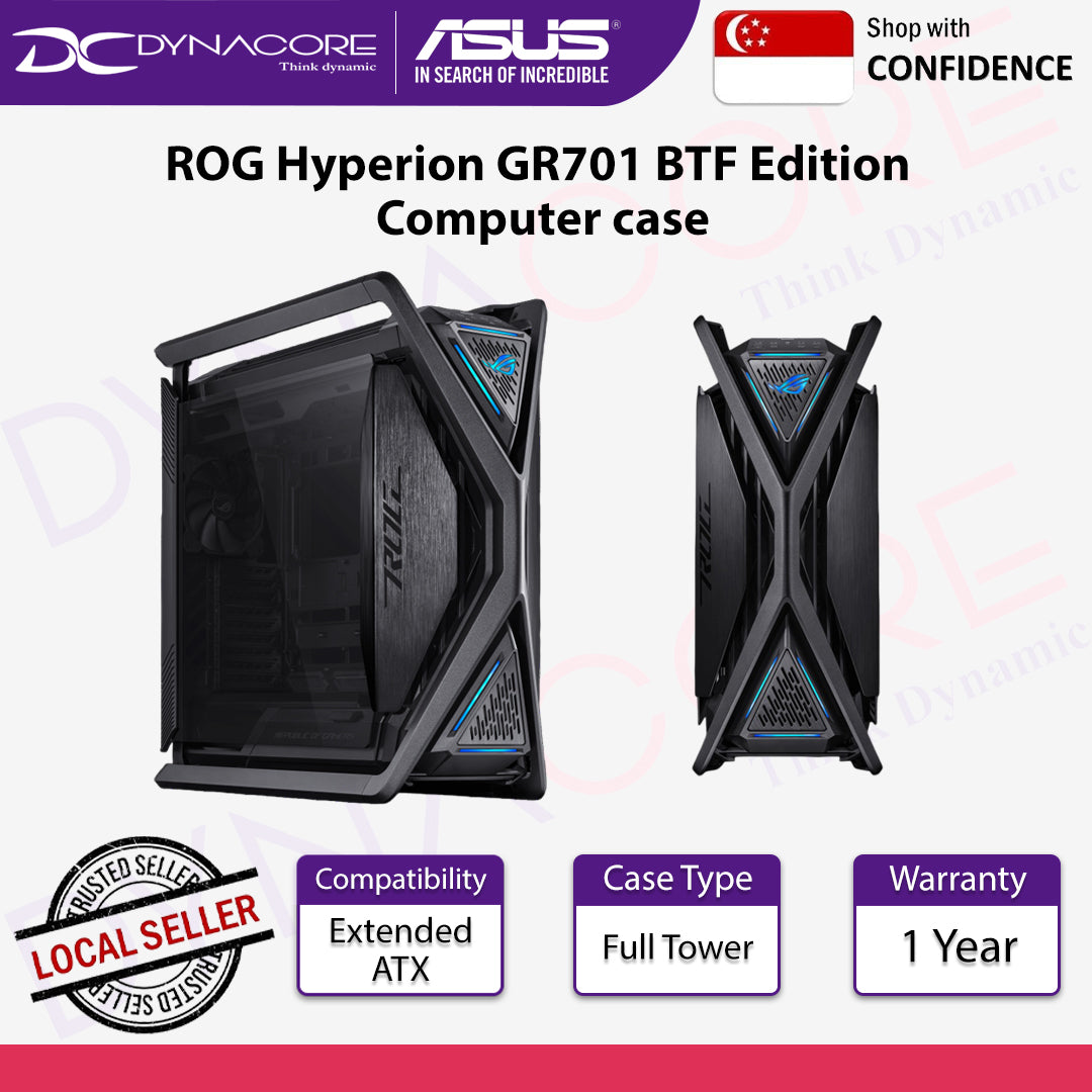 ASUS ROG Hyperion GR701 BTF Edition E-ATX Computer case Motherboard Hidden connectors Design - ASUSROGGR701BTF
