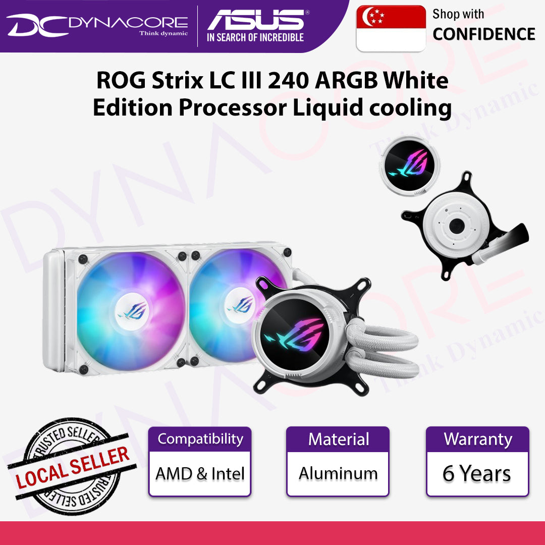 ASUS ROG Strix LC III 240 ARGB White Edition Processor Liquid cooling - 4711387453117