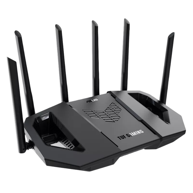 ASUS TUF BE9400 Tri Band WiFi 7 Extendable Gaming Router Quad 2.5G ports 3 step Port Forwarding Smart Home Master - 4711387931875