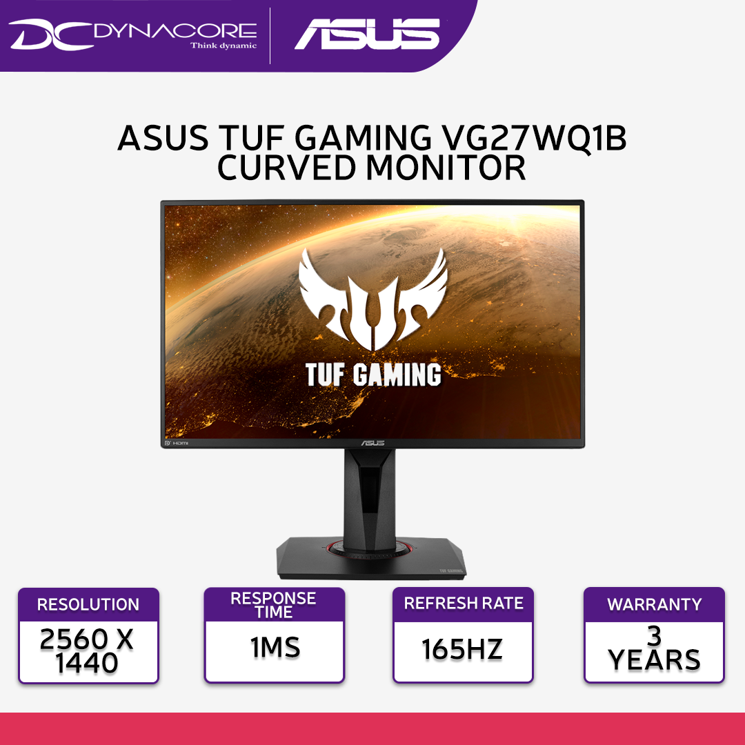 ASUS TUF Gaming VG27WQ1B Curved Gaming Monitor 27 inch WQHD