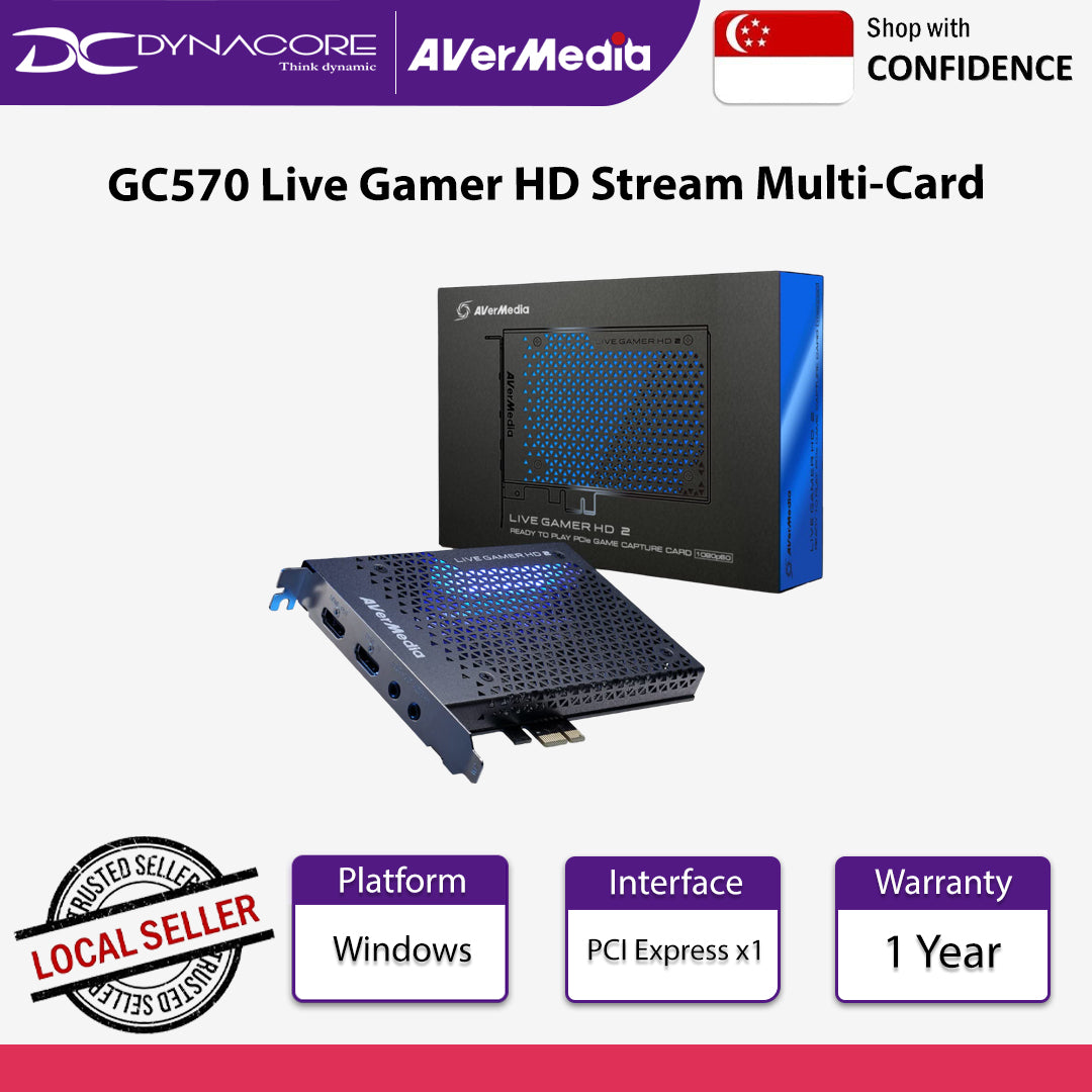 Avermedia GC570 Live Gamer HD 2 Full HD 1080p 60 Record and Stream Multi-Card - GC570