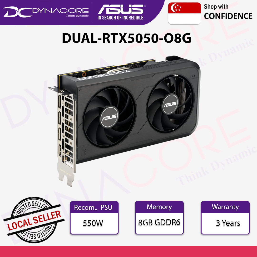 ASUS Dual GeForce RTX™ 5050 8GB GDDR6 OC Edition -199291178519