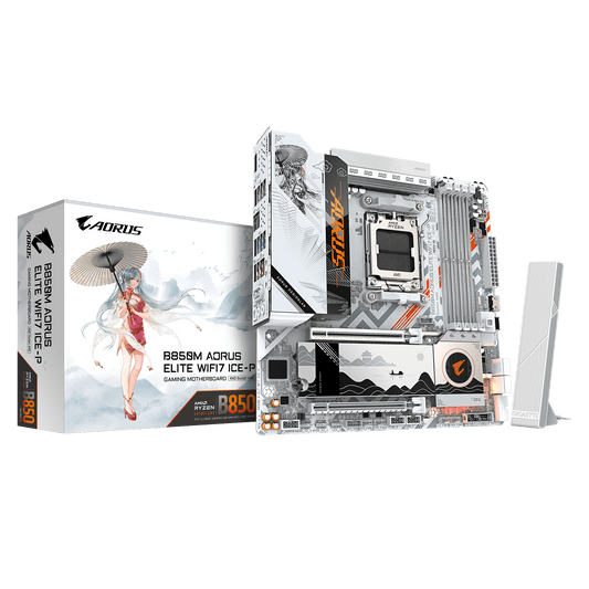 Gigabyte B850M AORUS ELITE WIFI7 ICE-P AMD Socket AM5 Motherboard - 4719331872847