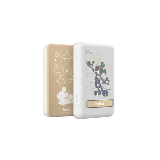 BELKIN BPD004qcAD-DY Disney Star Mickey BoostCharge Magnetic Wireless Power Bank 5K+Stand - 745883893003