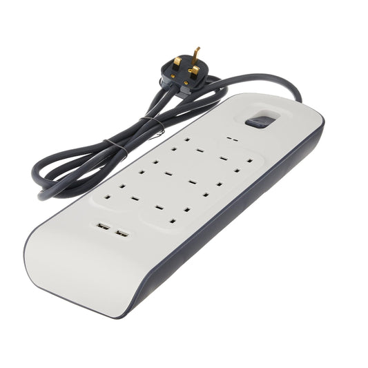 Belkin BSV604sa2M Surge Protector Plus 6-Way Outlet 2 - USB Ports 2M Premium Series - 745883651023