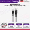 Belkin BoostCharge Pro Braided USB-A to USB-C Cable 15W - 3m (Black) - 745883915354