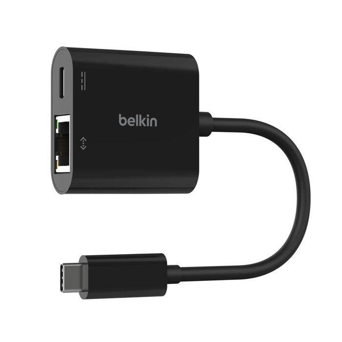 Belkin INC019btBK Connect USB-C to Ethernet + Charge Adapter 100W - 745883877584