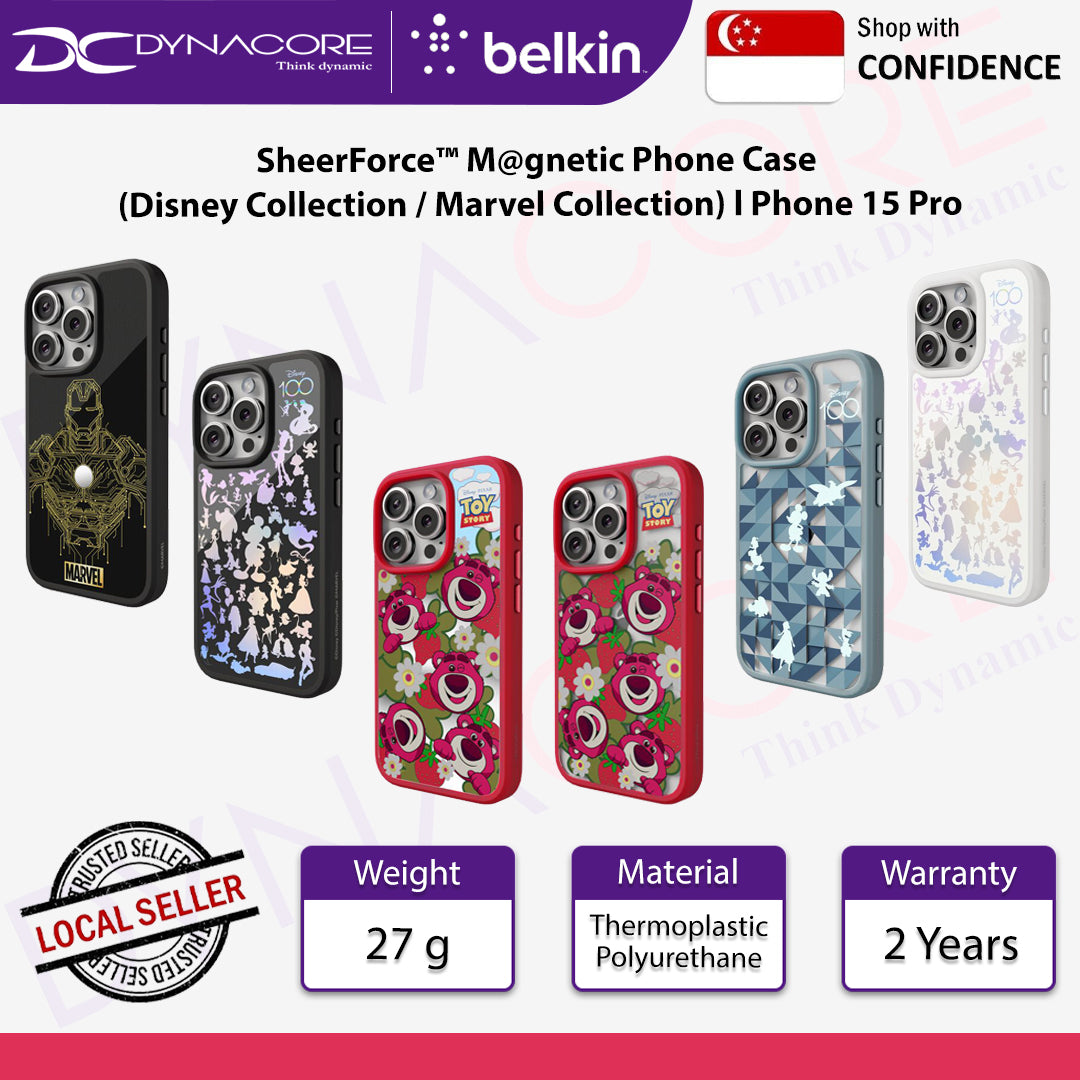 Belkin SheerForce™ Magnetic Phone Case (Disney Collection / Marvel Collection) iPhone 15 Pro