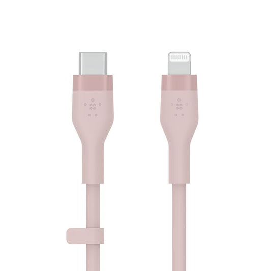 Belkin CAA009bt1MPK BoostCharge Flex USB-C Cable with Lightning Connector - (Pink) - 745883832019