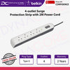 Belkin BSV400af2M-MY 4-outlet Surge Protection Strip with 2M Power Cord - 745883906192