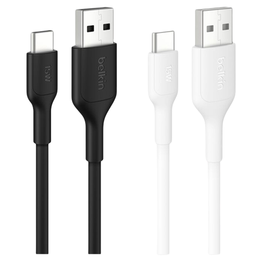 Belkin BoostCharge USB-A to USB-C Cable - 2M / 3M (Black / White)
