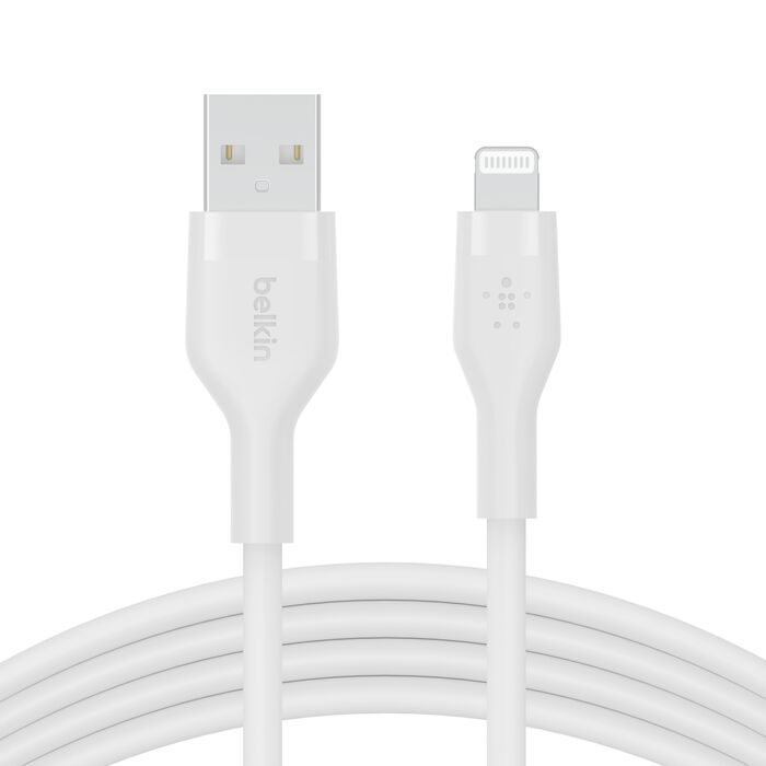 Belkin BoostCharge Flex USB-A Cable with Lightning Connector - (Black / Blue / White)