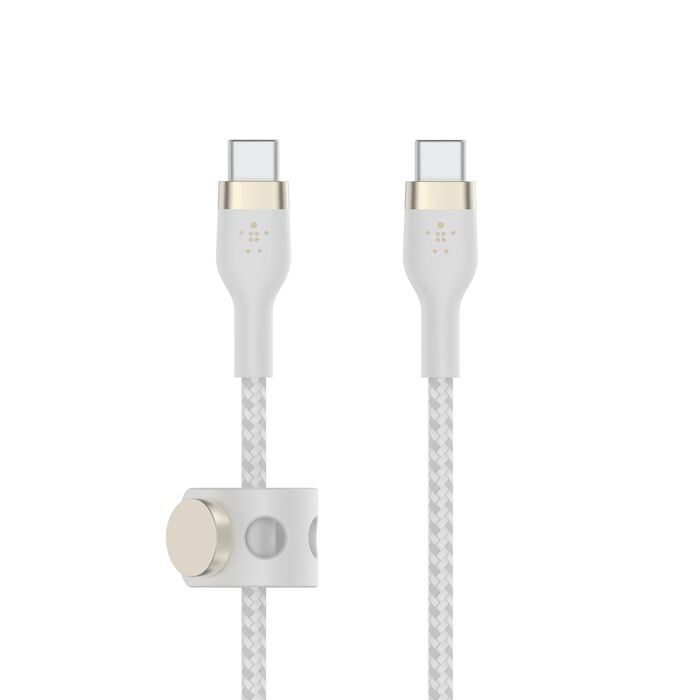 Belkin BoostCharge Pro Flex USB-C to USB-C Cable 60W - 1M (Black / White)