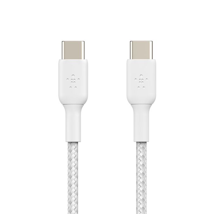 Belkin BoostCharge Braided USB-C to USB-C Cable 1m / 3.3ft (Black / White)