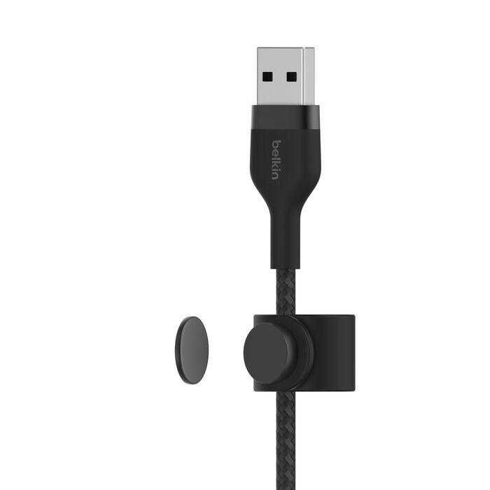 Belkin BoostCharge Pro Flex USB-A Cable with Lightning Connector - (Black / Blue / Pink / White)