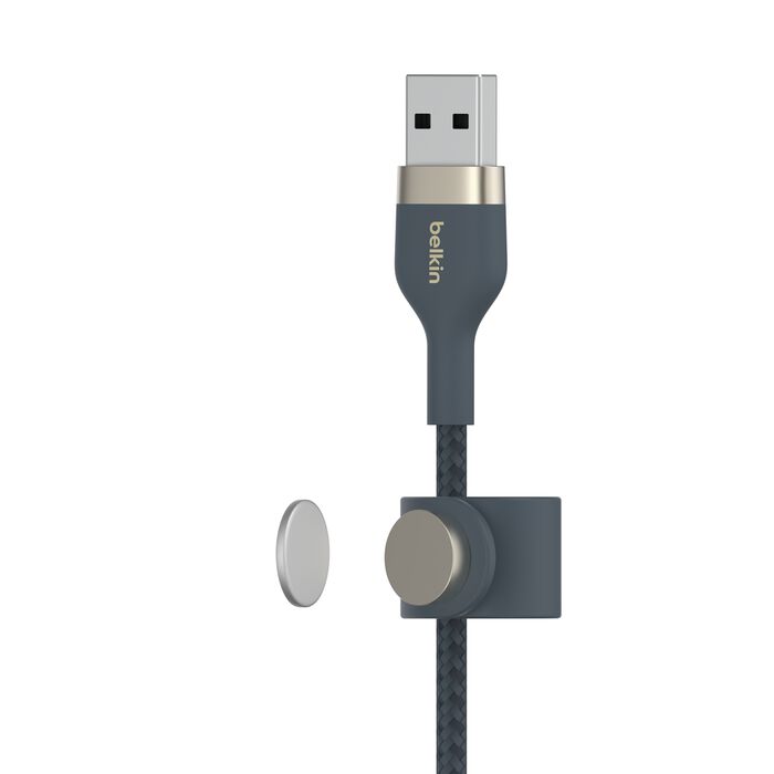 Belkin BoostCharge Pro Flex USB-A Cable with Lightning Connector - (Black / Blue / Pink / White)