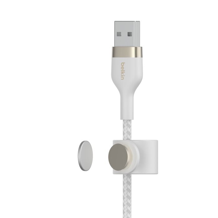 Belkin BoostCharge Pro Flex USB-A Cable with Lightning Connector - (Black / Blue / Pink / White)