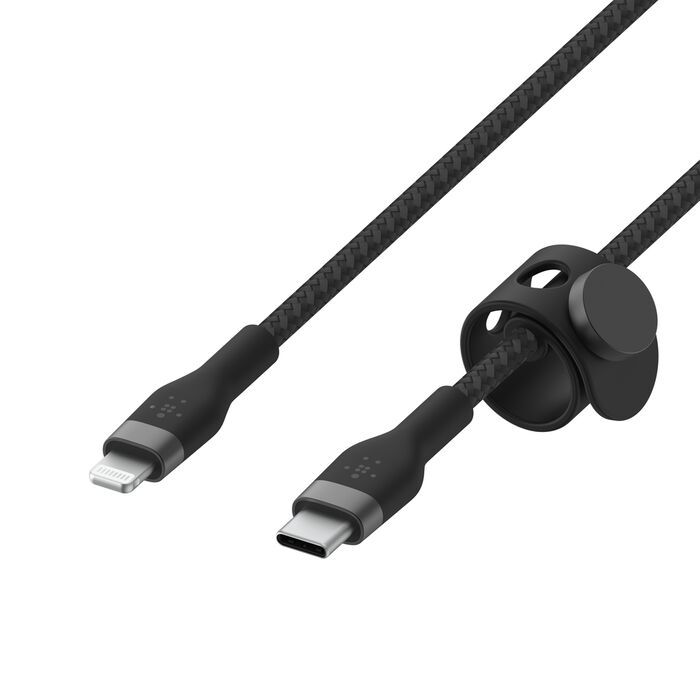 Belkin BoostCharge Pro Flex USB-C Cable with Lightning Connector - (Black / Blue / Pink / White)