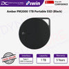 Biwin Amber PM2000 1TB Portable SSD (Black) - Magnetic Attachment | Compact Design | Records 4K Directly - 6955914623668