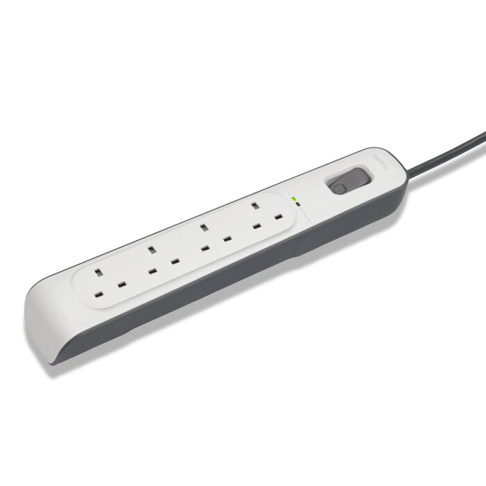Belkin BSV400af2M-MY 4-outlet Surge Protection Strip with 2M Power Cord - 745883906192