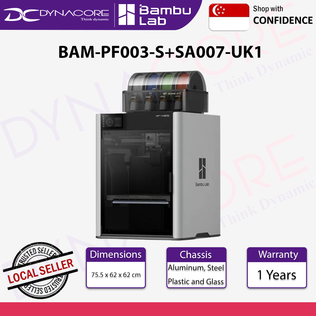 Bambu Lab H2S COMBO 3D Printer BAM-PF003-S+SA007-UK - 6937285511980-B2B
