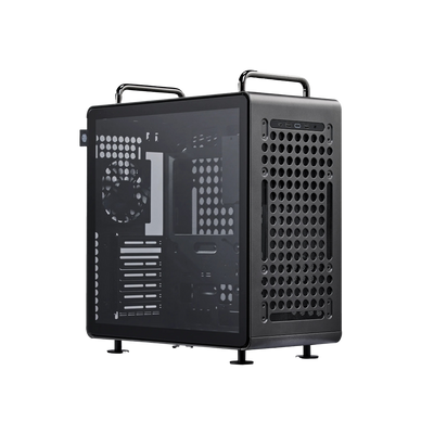 Cooler Master QUBE 540 ATX Mid-Tower PC Case High Airflow Tempered Glass - Stardust Iron -  CMQUBE540STD