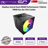 Cryorig Gladius Astral Dual ARGB Performance 120mm PWM Fan Air CPU Cooler - Cryorig Gladius Astral