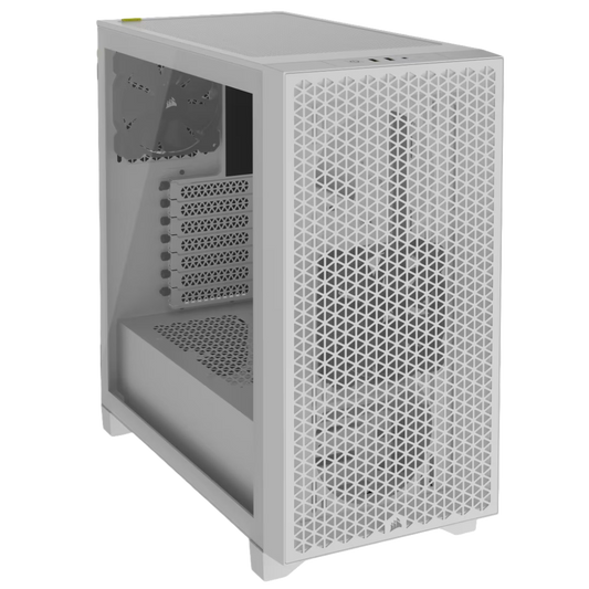Corsair 3000D Airflow Mid-Tower PC Case 2x SP120 ELITE Fans White - CS-CC-9011252-WW