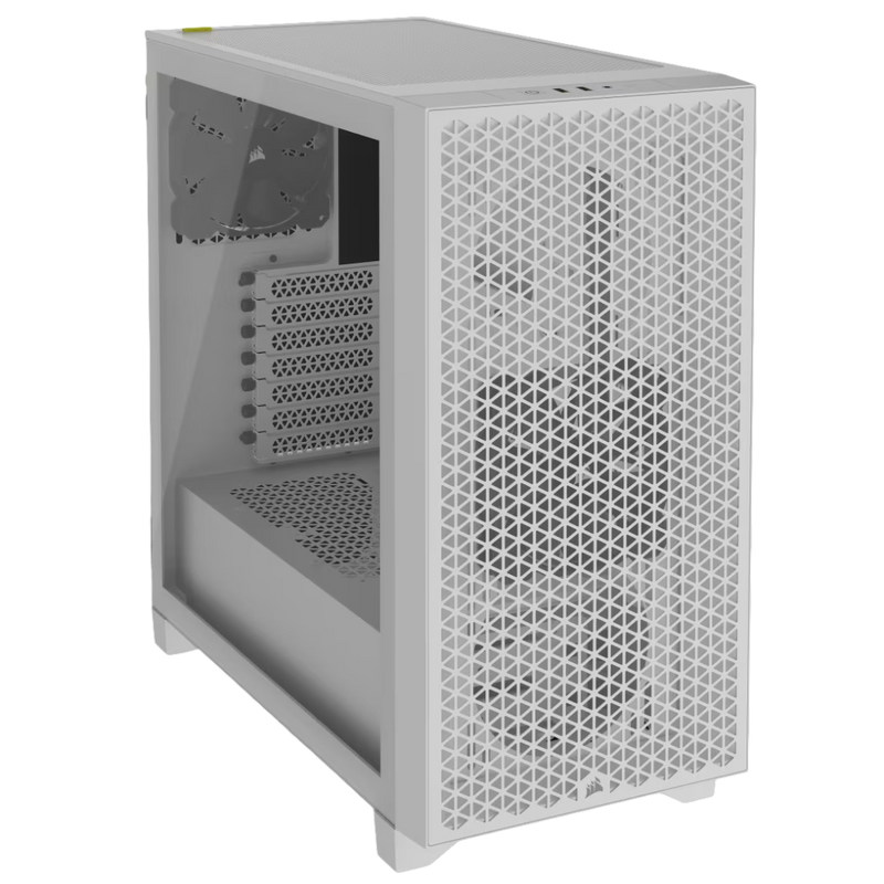Corsair 3000D Airflow Mid-Tower PC Case 2x SP120 ELITE Fans White - CS-CC-9011252-WW