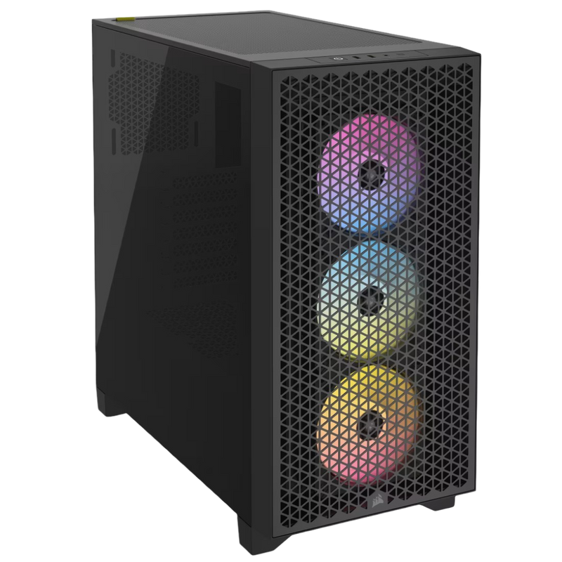 Corsair 3000D Airflow RGB Mid-Tower PC Case 3x AR120 RGB Fans Black - CS-CC-9011255-WW