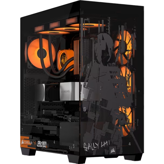 Corsair 3500X Tempered Glass Mid-Tower PC Case CALL OF DUTY BLACK OPS 6 EDITION - CS-CC-9011276-COD