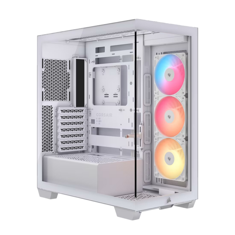 Corsair 3500X RS-R ARGB Tempered Glass Mid-Tower PC Case - White - CS-CC-9011323-WW