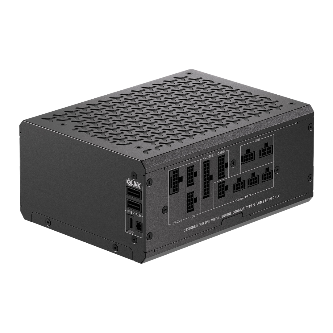 Corsair HX1200i SHIFT 1200W ATX3.1 80 Plus Platinum Fully Modular ATX Power Supply - 840006602613
