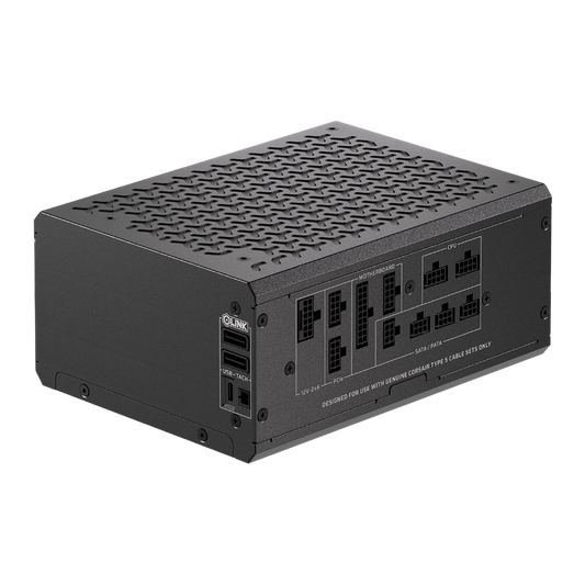 Corsair HX1200i SHIFT 1200W ATX3.1 80 Plus Platinum Fully Modular ATX Power Supply - 840006602613