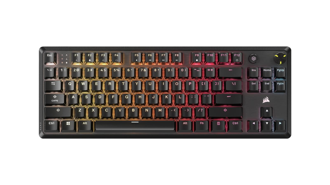 Corsair K70 Core TKL RGB Mechanical Gaming Keyboard Corsair MLX Red v2 Linear Switches - 840006678786