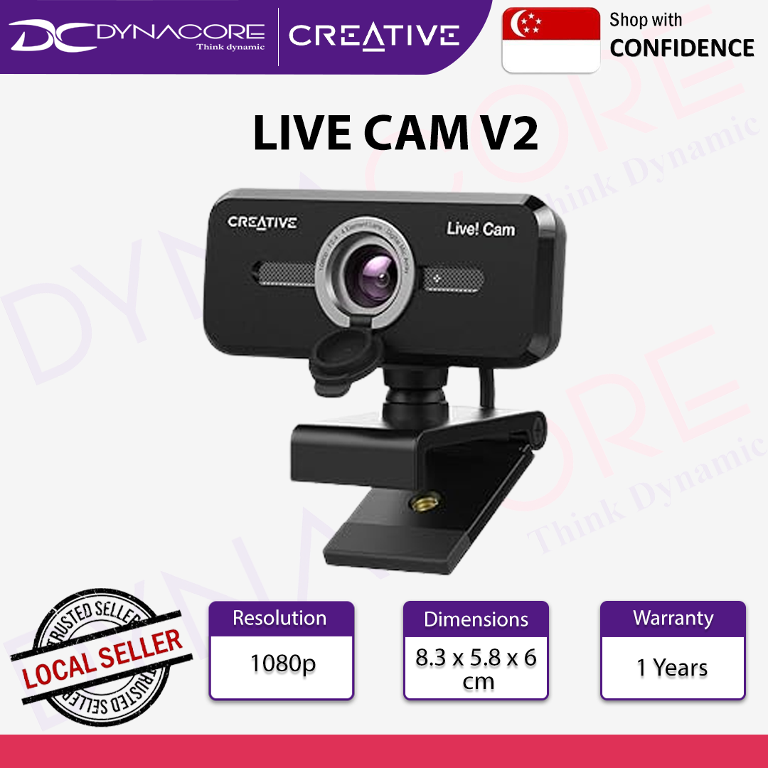 Creative Live! Cam V2 Full HD Wide-Angle USB Webcam - 5390660194696