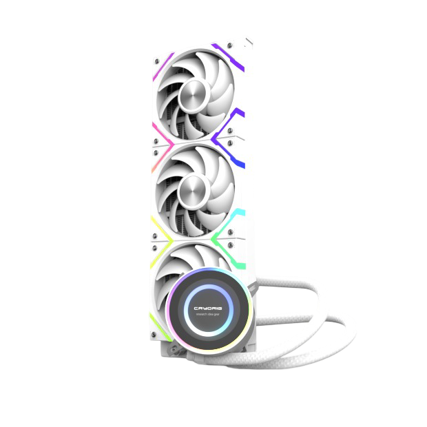 Cryorig CRYO 360 White LCD Display AIO Liuquid Cooler ARGB Water Cooling High-Performance Pressure Fan - Cryorig CRYO360 WH