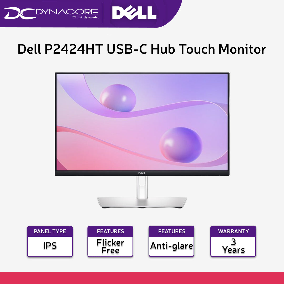 Dell P2424HT USB-C Hub Touch Monitor - 24-inch, FHD, IPS, 90W Power Delivery - DELLP2424HT