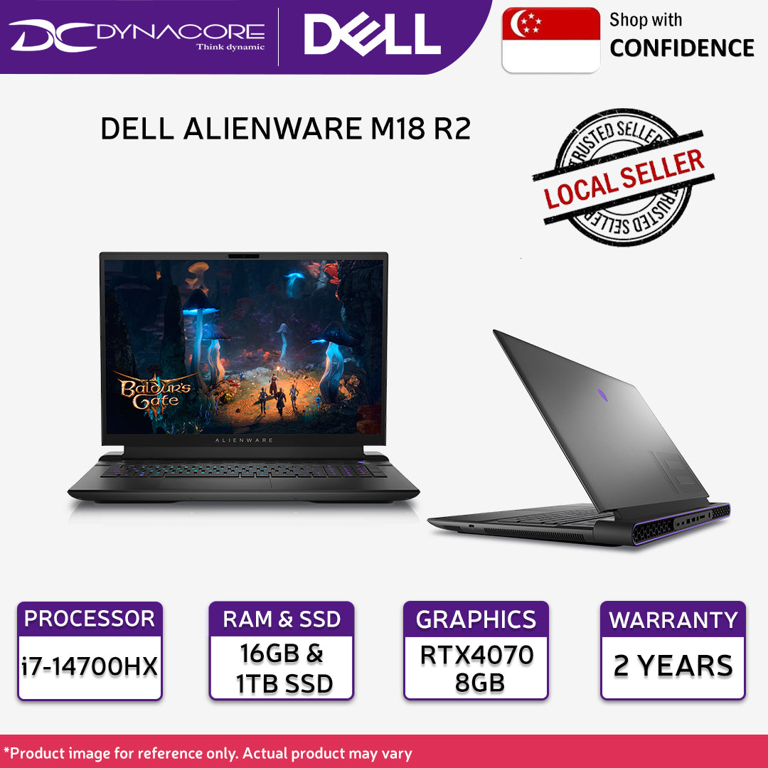 DELL ALIENWARE M16 R2 (ULTRA 7/32GB 8x2/1TB/NVIDIA RTX4070-8GB/16"QHD+240Hz G-Sync/W11H) - CANM162CTO04MSG