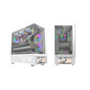 darkFlash DS950V ATX PC Case with 6-inch IPS screen and 6 Fans White - DFDS950VWHT