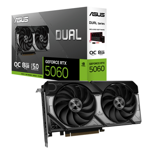 ASUS Dual GeForce RTX™ 5060 8GB GDDR7 OC Edition Graphics Card - 199291057890