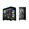 DarkFlash DS900M Tempered Glass M-ATX PC Case with 6 ARGB Fans - DFDS900MBLK