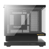 DarkFlash FLOATRON F1 Micro-ATX PC Case Floating Base High-Airflow Mesh Front Tempered Glass Side Panel USB-C Black - DFF1BLK