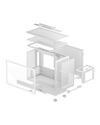 DeepCool CH160 Plus M-ATX Mini Tower Case White - DCCH160PLUSWHT