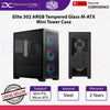 Cooler Master Elite 302 ARGB Tempered Glass M-ATX Mini Tower Case Black - CMELITE302ARGBBK