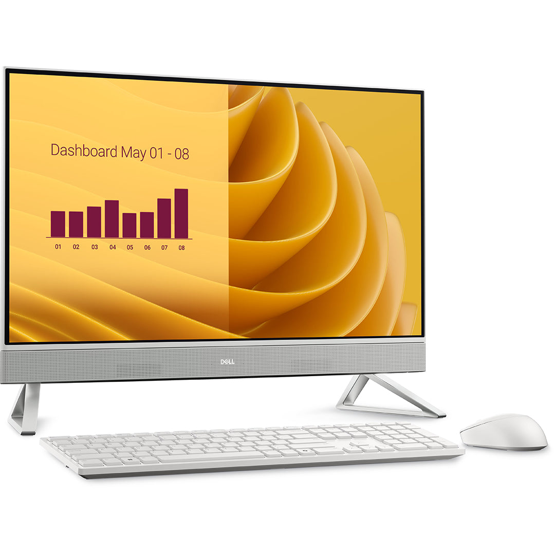 DELL 27"AIO EC27250 PEARL WHITE (Intel i5-1334U /16GB RAM (8Gx2)/512GB SSD /INTEL Iris/27"FHD /WIFI6E+BT/ WIN11-HOME ) - DELLAIOEC27250-i5